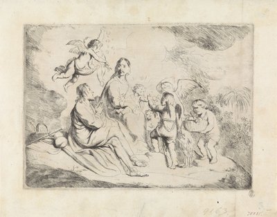 Repos pendant la fuite en Égypte - Hans Horions
