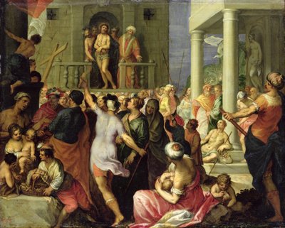 Ecce Homo. Pilate montre Jésus flagellé à la foule - Hans I or Johann Rottenhammer