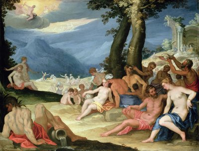 La sécheresse pendant le voyage de Phaéton avec le soleil, 1604 - Hans I or Johann Rottenhammer