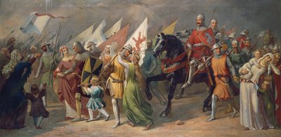 Retour des soldats de Zurich de la bataille de Dattwil - Hans Jakob Oeri