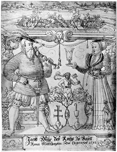 Jacob Wyx de Bâle et sa femme Anna, 1592 - Hans Jakob Plepp