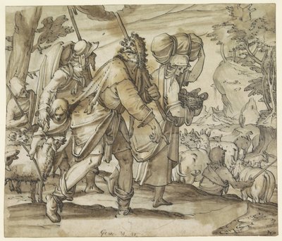 Jacob fuit Laban au pays de Canaan - Hans Jegli (II)
