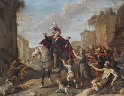 Saint Martin divisant son manteau - Hans Jordaens III
