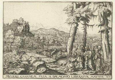 Paysage avec le Christ et la femme de Canaan - Hans Lautensack