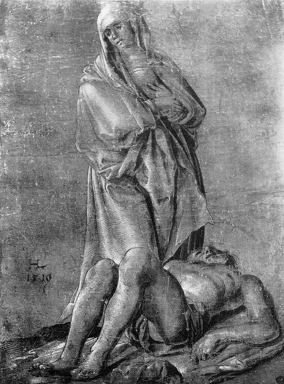 La Vierge et le Christ mort - Hans Leu The Younger