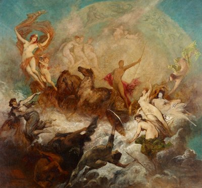 La victoire de la lumière sur les ténèbres - Hans Makart
