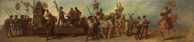 Projet pour le cortège festif de 1879 - La forge - Hans Makart