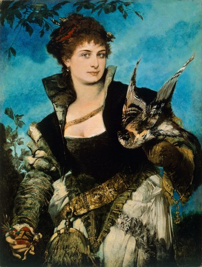 Le fauconnier par Hans Makart - Hans Makart