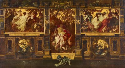 Amours modernes – Projet de décoration murale - Hans Makart