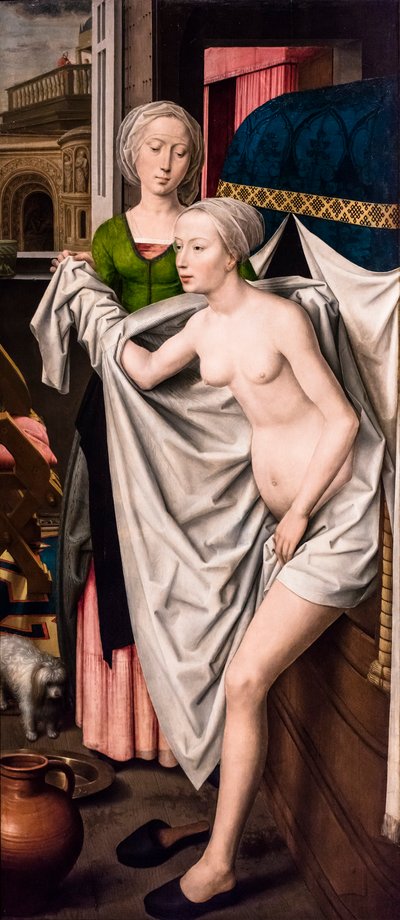 Bethsabée au bain, vers 1485 (Tempera et huile sur bois (chêne)) - Hans Memling