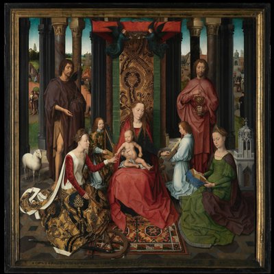 Panneau central du Triptyque de Saint Jean-Baptiste et Saint Jean l