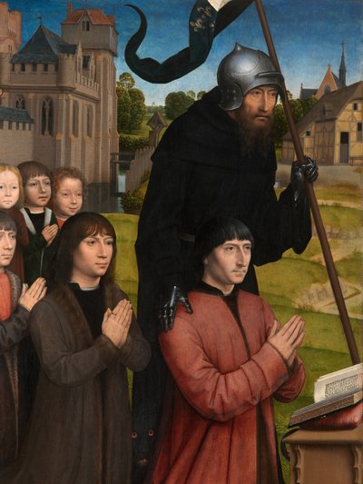 (détail) du Triptyque de Willem Moreel - Hans Memling