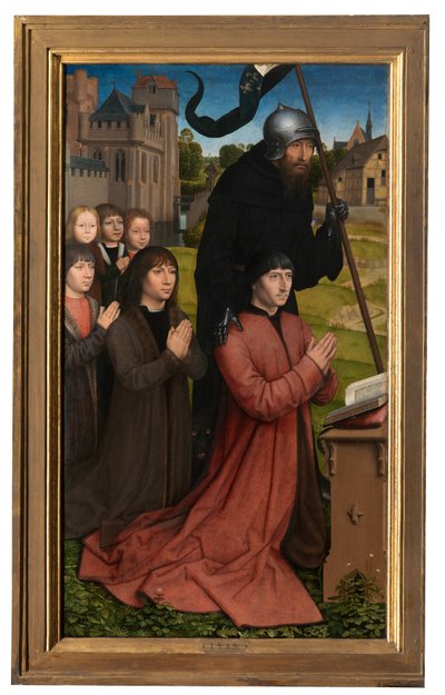 (détail) du Triptyque de Willem Moreel - Hans Memling