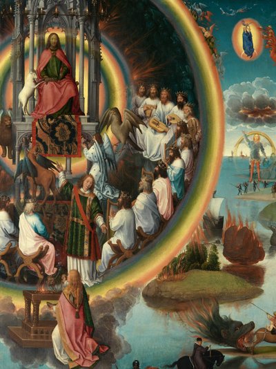 (détail) du panneau droit du Triptyque de Saint Jean-Baptiste et Saint Jean l