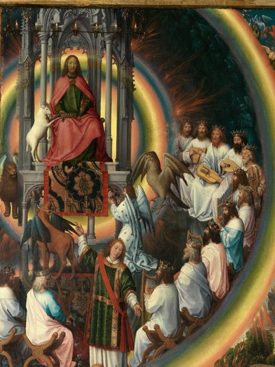 (détail) du panneau droit du Triptyque de Saint Jean-Baptiste et Saint Jean l