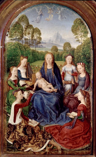 Diptyque de Jean du Cellier : Vierge et six saints - Hans Memling