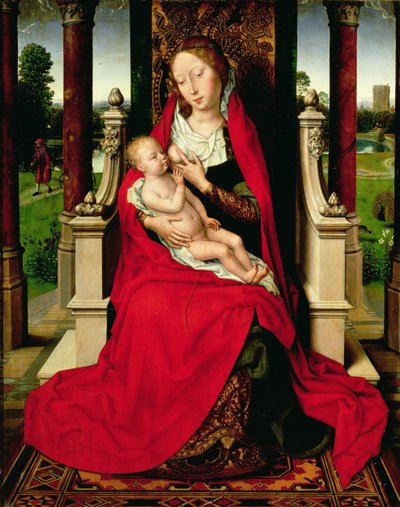 Madone et Enfant en majesté, vers 1492-94 - Hans Memling