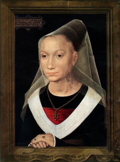 Portrait de Marie, fille de Willem Moreel, 1480 - Hans Memling