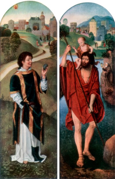 Saint Étienne et Saint Christophe - Hans Memling