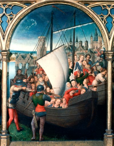 Reliquaire de Sainte Ursule, Martyre, 1489 - Hans Memling