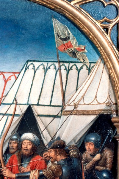 Reliquaire de Sainte Ursule, Martyre à Cologne, (détail), 1489 - Hans Memling
