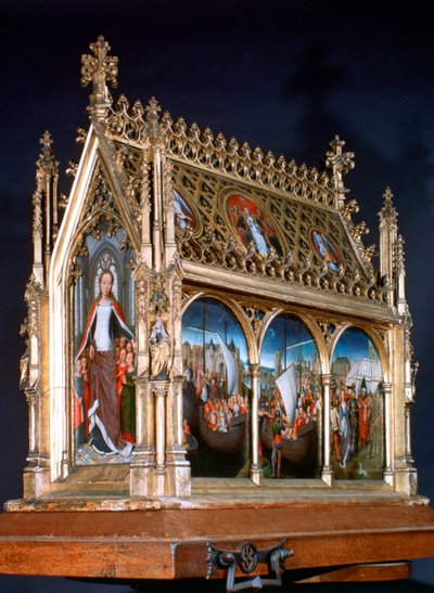 Reliquaire de Sainte Ursule, Sainte Ursule et les Saintes Vierges, 1489 - Hans Memling