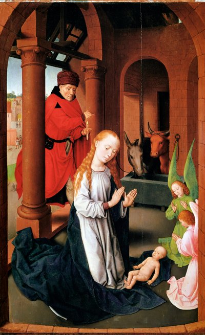 La Nativité. Panneau gauche du Triptyque de l
