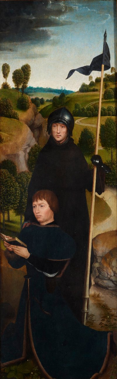 Jeune homme en prière avec saint Guillaume de Maleval - Hans Memling