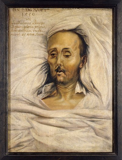 Guillaume IV de Bavière dit le Constant (1493-1550), sur son lit de mort - Hans Mielich or Muelich