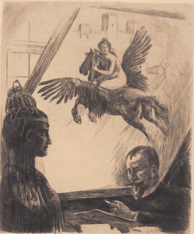 Autoportrait allégorique - Hans Nikolaj Hansen