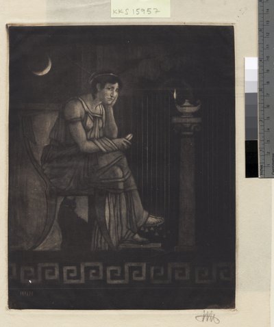 Pénélope avec le métier à tisser - Hans Nikolaj Hansen