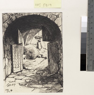 Porte du monastère de Verna - Hans Nikolaj Hansen