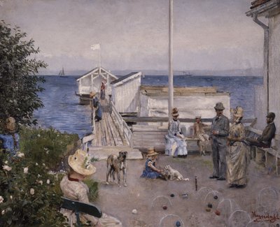 Le Quai à Åsgårdstrand - Hans Olaf Heyerdahl