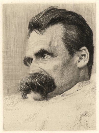 Portrait de Friedrich Nietzsche (1844-1900), philosophe allemand - Hans Olde
