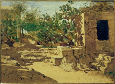 H.P. Feddersen le Jeune, Cactus avec cabane - Hans Peter Feddersen der Jüngere