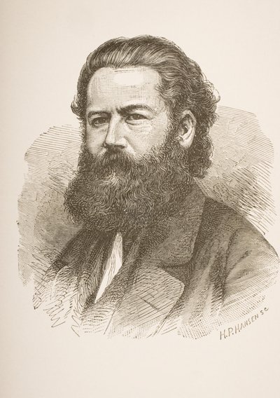 Henrik Ibsen (1828-1906) vers 1858 - Hans Peter Hansen