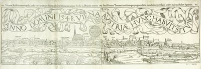 Vue de la ville de Vienne en 1548, 1550 - Hans Rudolf Manuel Deutsch