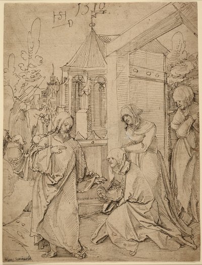 Le Christ prend congé de sa mère - Hans Schäufelein