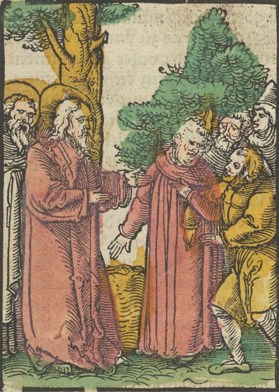 Christ guérissant le sourd-muet, de Das Plenarium, 1517 - Hans Schäufelein the Elder
