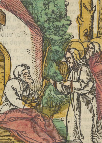 Le Christ guérissant le lépreux, de Das Plenarium, 1517 - Hans Schäufelein the Elder