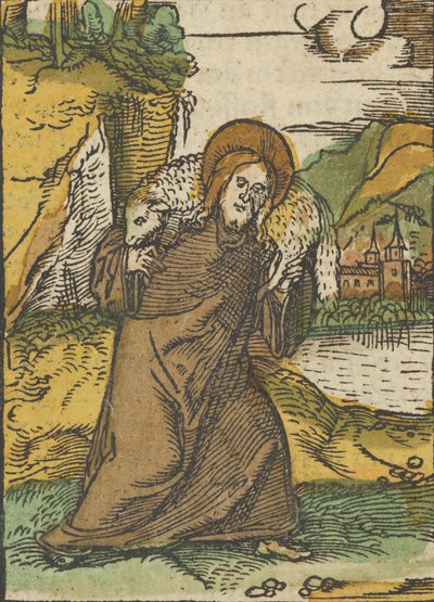 Christ en bon berger, de Das Plenarium, 1517 - Hans Schäufelein the Elder