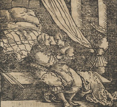 Ghismonda, Guiscardo et le prince de Salerne, du Décaméron, avant 1534 - Hans Schäufelein the Elder