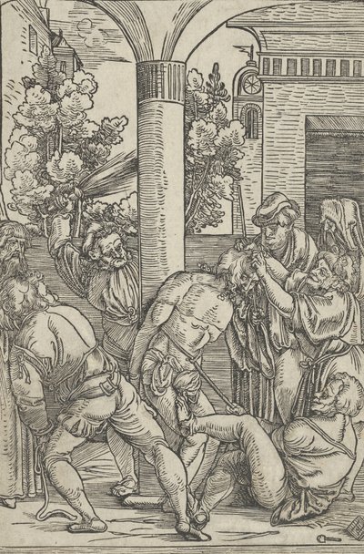 La Flagellation, de La Vie du Christ, vers 1511-12 - Hans Schäufelein the Elder