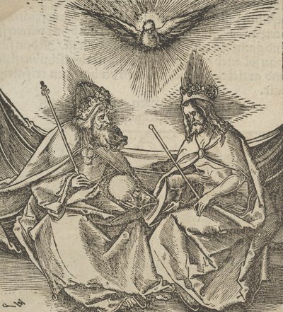 La Sainte Trinité, de Hymmelwagen auff dem, wer wol lebt..., 1517 - Hans Schäufelein the Elder