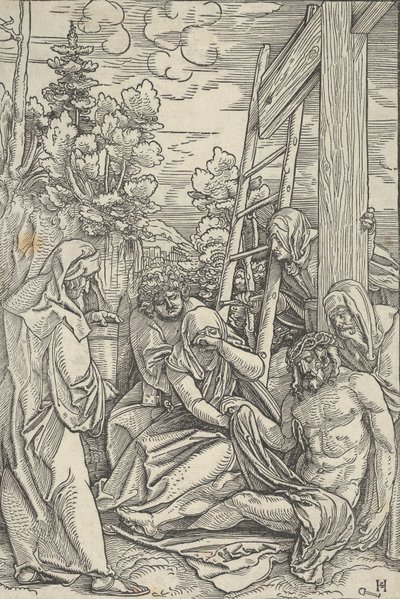 La lamentation, de La Vie du Christ - Hans Schäufelein the Elder