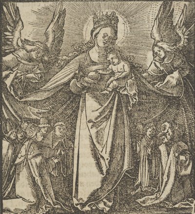 La Madone de la Miséricorde, de Hymmelwagen auff dem, wer wol lebt..., 1517 - Hans Schäufelein the Elder
