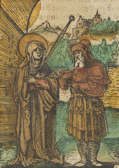 La Vierge en Mater Dolorosa et Siméon, de Das Plenarium, 1517 - Hans Schäufelein the Elder
