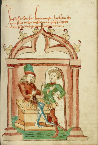 Josaphat et Barlaam en conversation - Hans Schilling