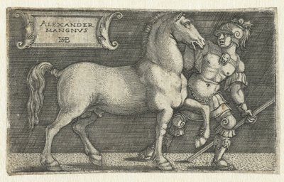 Alexandre le Grand avec son cheval Bucéphale - Hans Sebald Beham