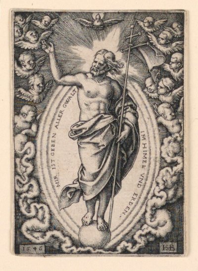 Christ sur le globe - Hans Sebald Beham